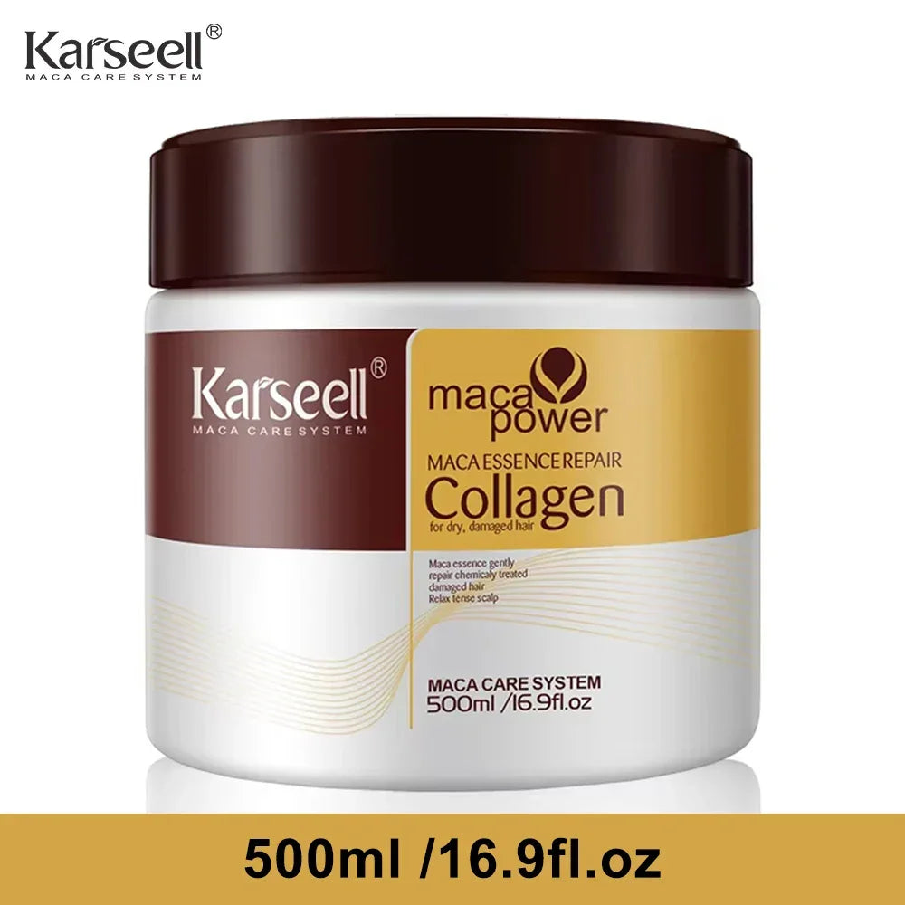 Karseell Collagen – Soin Réparateur Intense à l’Huile d’Argan pour Redonner Vie aux Cheveux Secs et Abîmés