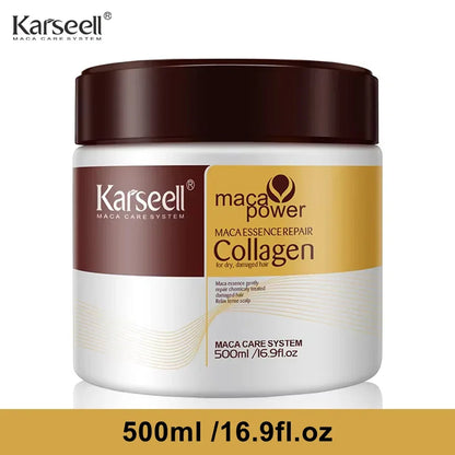 Karseell Collagen – Soin Réparateur Intense à l’Huile d’Argan pour Redonner Vie aux Cheveux Secs et Abîmés