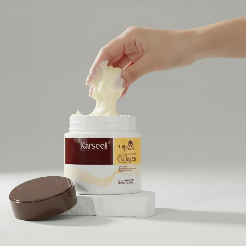 Karseell Collagen – Soin Réparateur Intense à l’Huile d’Argan pour Redonner Vie aux Cheveux Secs et Abîmés