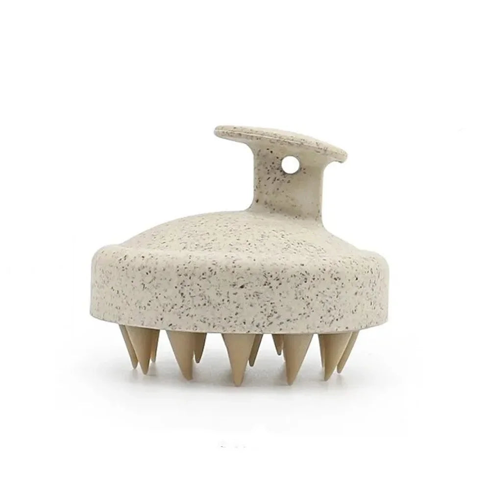 Brosse Massante en Silicone – Soin du Cuir Chevelu et du Corps