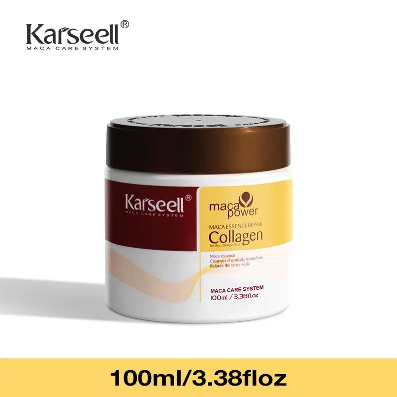 Karseell Collagen – Soin Réparateur Intense à l’Huile d’Argan pour Redonner Vie aux Cheveux Secs et Abîmés
