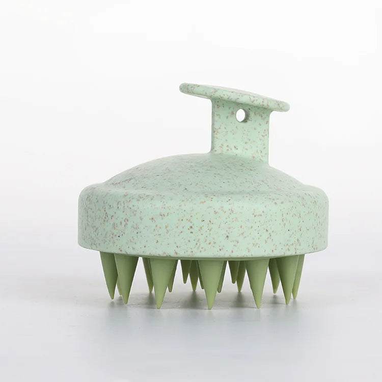 Brosse Massante en Silicone – Soin du Cuir Chevelu et du Corps