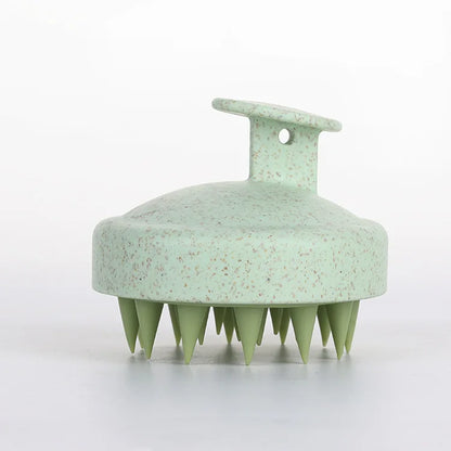 Brosse Massante en Silicone – Soin du Cuir Chevelu et du Corps