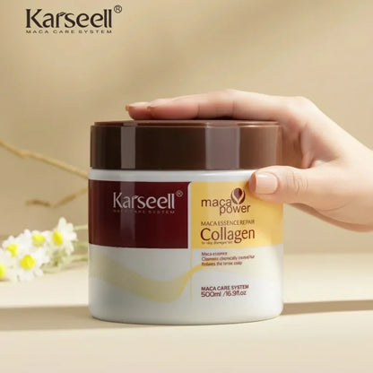 Karseell Collagen – Soin Réparateur Intense à l’Huile d’Argan pour Redonner Vie aux Cheveux Secs et Abîmés